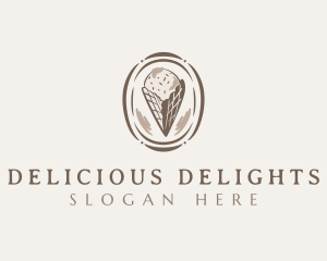 Ice Cream Dessert logo design