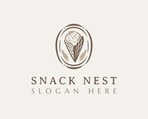 Ice Cream Dessert logo design