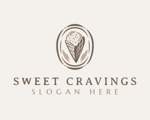 Ice Cream Dessert logo design