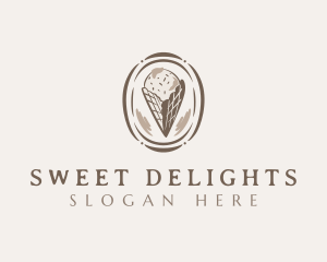 Ice Cream Dessert logo design