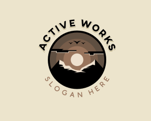 Mountain Peak Adventure logo design