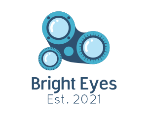 Ophthalmologist Eye Equipment logo design