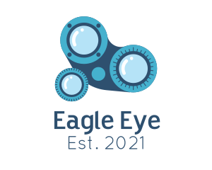 Ophthalmologist Eye Equipment logo design