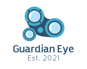 Ophthalmologist Eye Equipment logo design