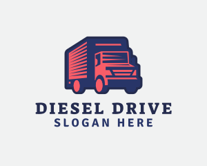 Deliver Truck Courier logo design