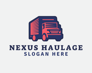 Deliver Truck Courier logo design