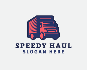 Deliver Truck Courier logo design