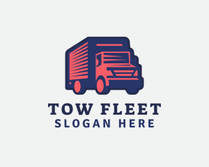 Deliver Truck Courier logo design