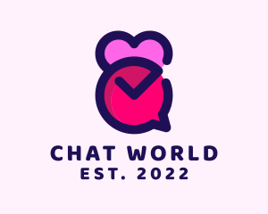 Dating Chat Application logo design