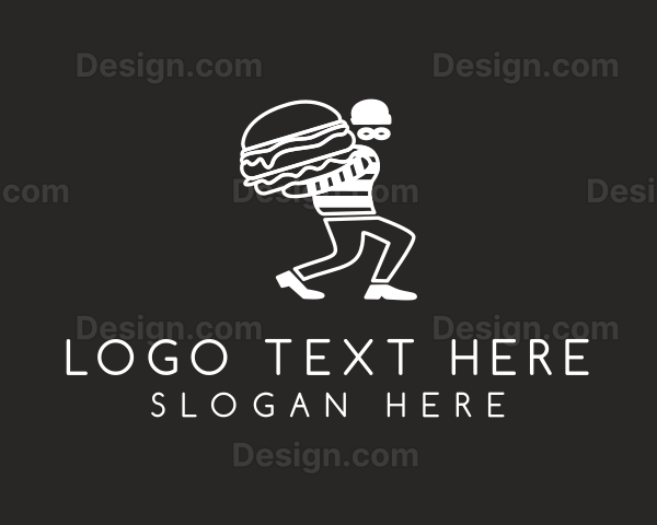 Burger Burglar Restaurant Logo