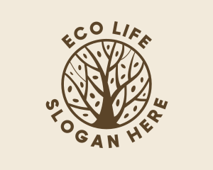 Tree Forest Eco Park logo design