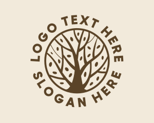 Evergreen - Tree Forest Eco Park logo design