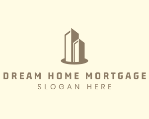 Modern Real Estate Building logo