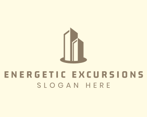 Modern Real Estate Building logo design