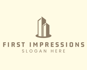 Modern Real Estate Building logo design