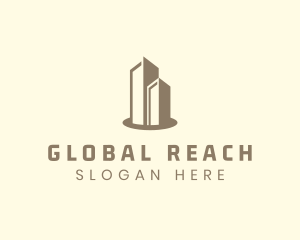 Modern Real Estate Building logo design