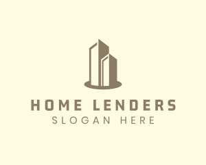 Modern Real Estate Building logo