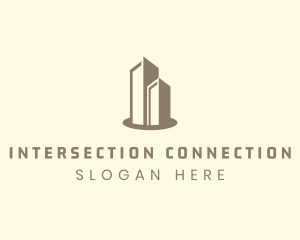 Modern Real Estate Building logo design