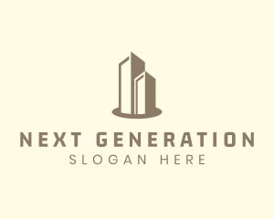 Modern Real Estate Building logo design