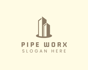 Modern Real Estate Building logo design