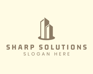 Modern Real Estate Building logo design