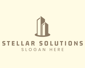 Modern Real Estate Building logo design