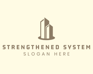 Modern Real Estate Building logo design