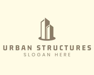 Modern Real Estate Building logo