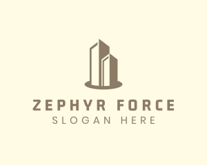 Modern Real Estate Building logo design