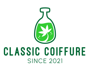 Cannabis Oil Bottle  logo design