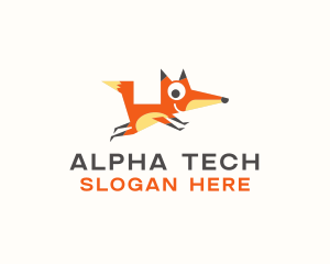 Cute Fox Animal logo design