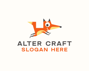 Cute Fox Animal logo design