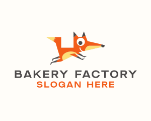 Cute Fox Animal logo design