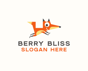 Cute Fox Animal logo design