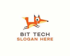 Cute Fox Animal logo design