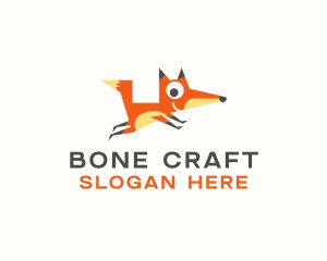 Cute Fox Animal logo design