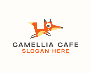 Cute Fox Animal logo design