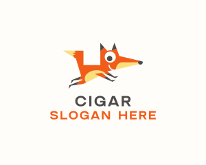 Cute Fox Animal logo design