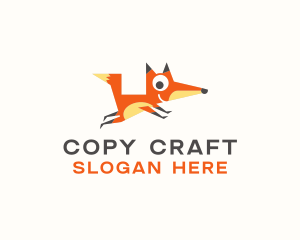 Cute Fox Animal logo design