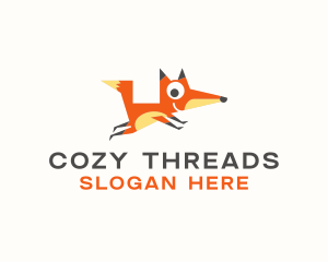 Cute Fox Animal logo design