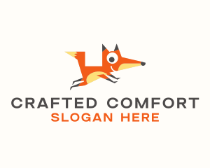 Cute Fox Animal logo design