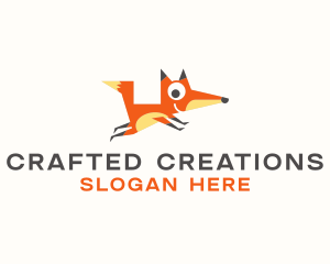 Cute Fox Animal logo design