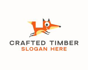 Cute Fox Animal logo design