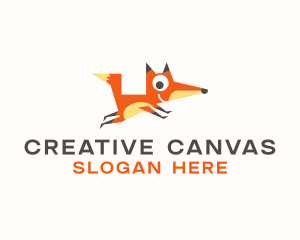 Cute Fox Animal logo