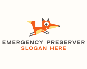 Cute Fox Animal logo design