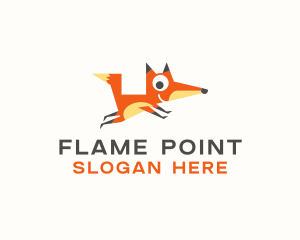 Cute Fox Animal logo design