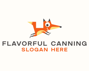 Cute Fox Animal logo design