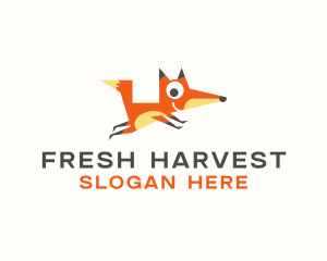 Cute Fox Animal logo design