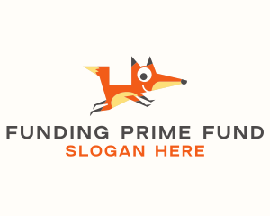 Cute Fox Animal logo design