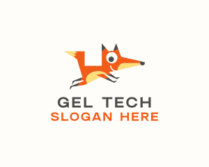 Cute Fox Animal logo design